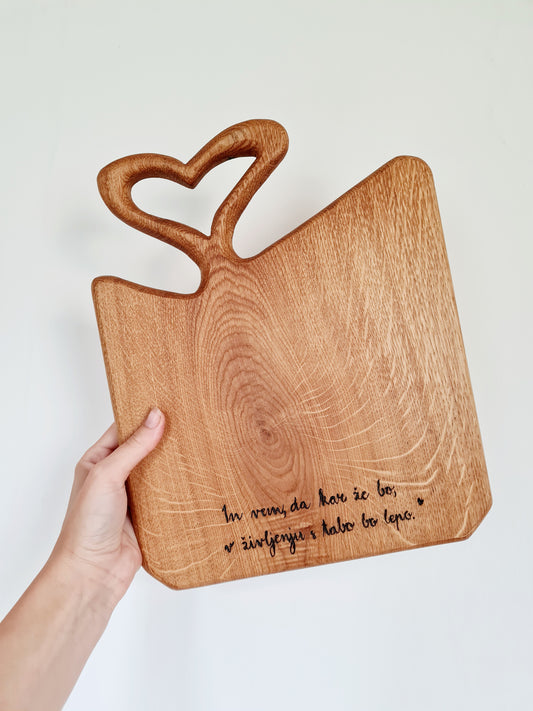 Deska Srce 30x25